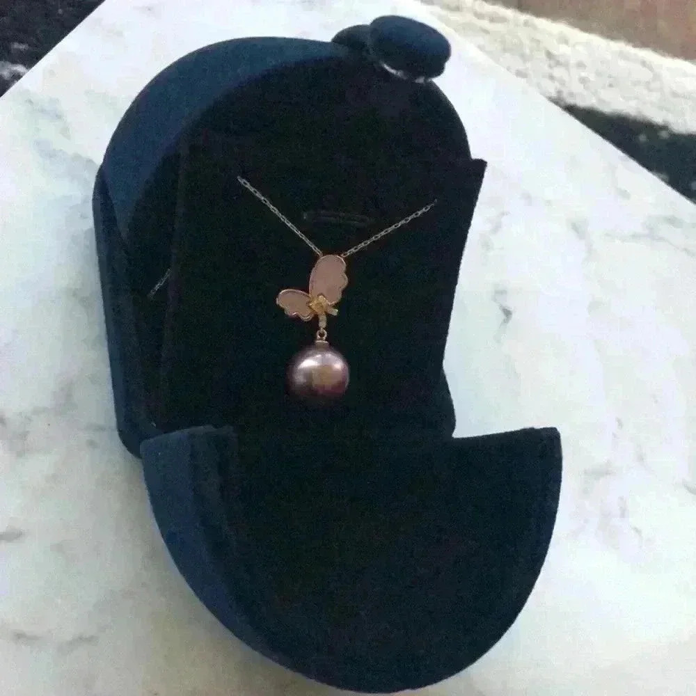 Custom Made 12mm Genuine Pearl Necklace